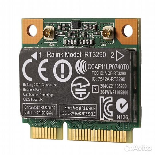 Mini PCI-E карта RT3290 2,4 ггц wifi + Bluetooth 3