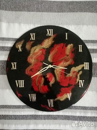 Часы из эпоксидной смолы