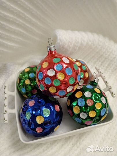 Елочные игрушки стекло
