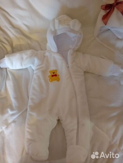 Конверт на выписку для девочки зима