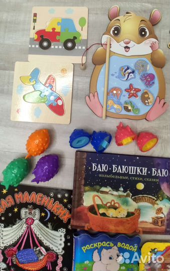 Деревянные пазлы, головоломки, книжки