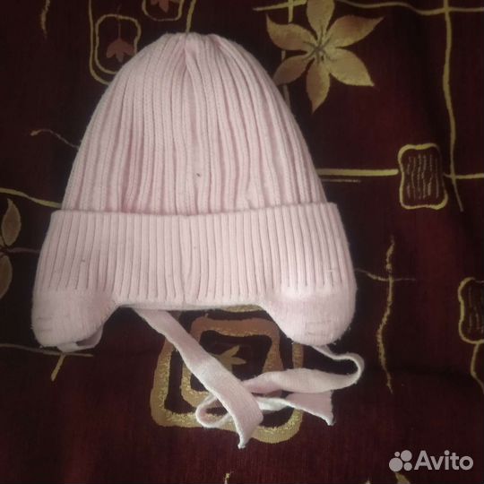 Шапочка для девочки 2-3-х лет