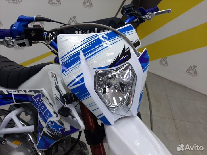 Мотоцикл питбайк Motoland apex125 E синий