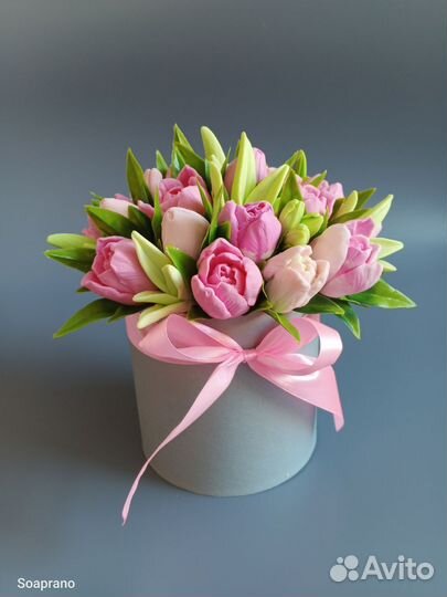 Букет тюльпанов из мыла