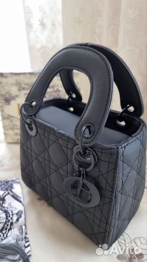 Чёрная сумка Christian dior