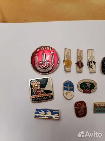 Значки СССР олимпиада 80