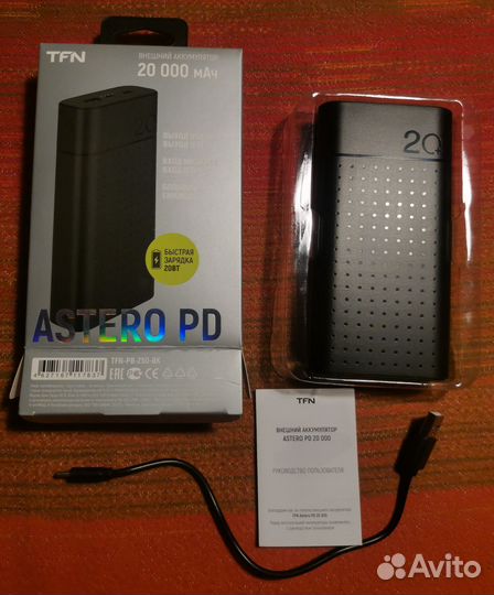 Внешний аккумулятор (нов) TFN Astero 20i 20000 mAh