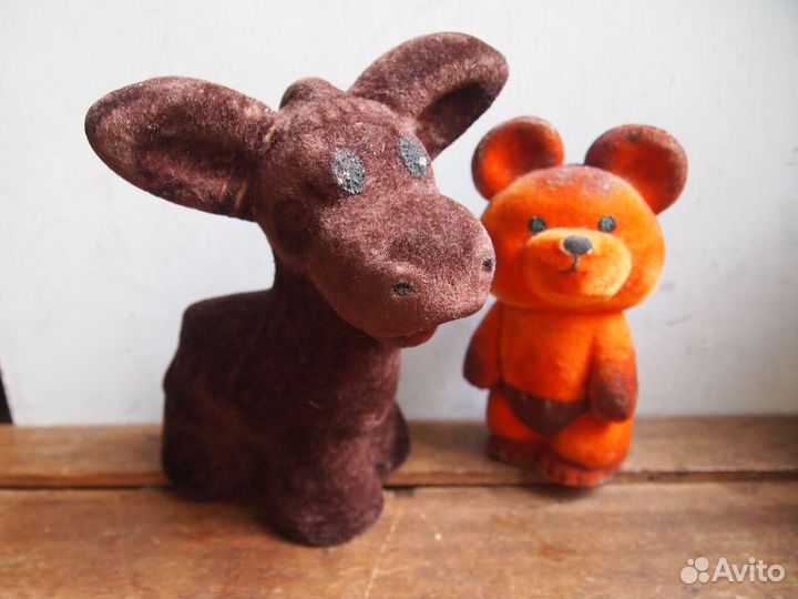 Игрушки поролон флок СССР