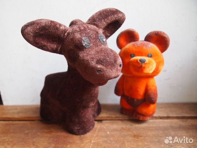 Игрушки поролон флок СССР