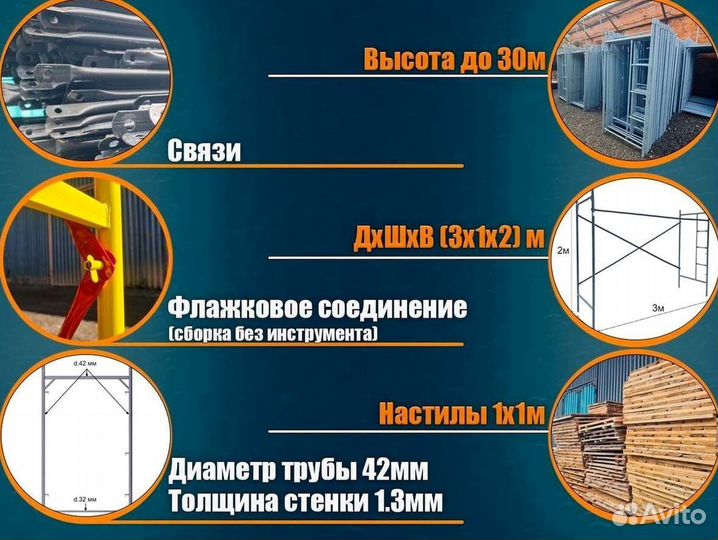 Леса строительные. Аренда и продажа. бу