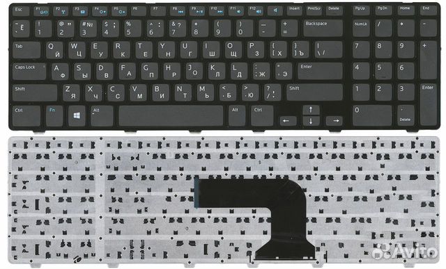 Клавиатура Dell Inspiron 3721, 5721, 5737 черная