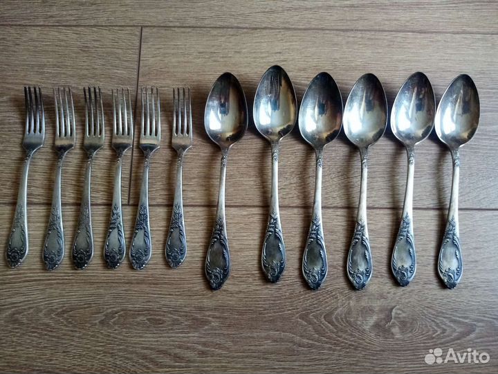 Ложки вилки мельхиоровые СССР