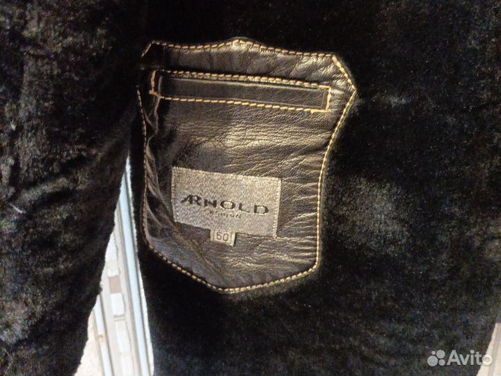 Кожаная дубленка мужская