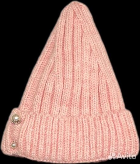 Шапка зимняя женская вязанная