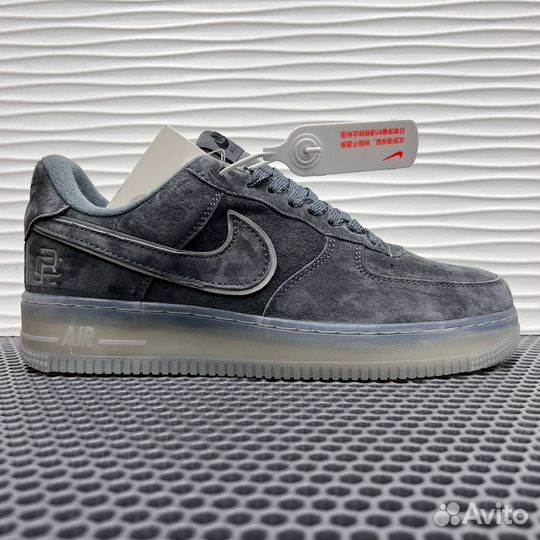 Nike air force grey suede best sale