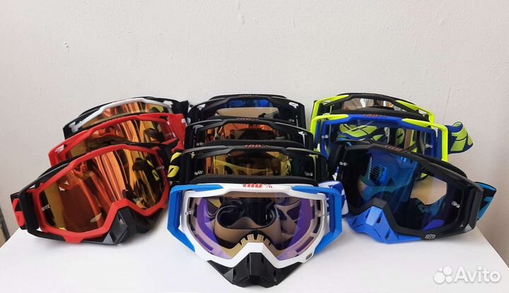 Новые кроссовые шлемы + (перчатки, очки, маска )