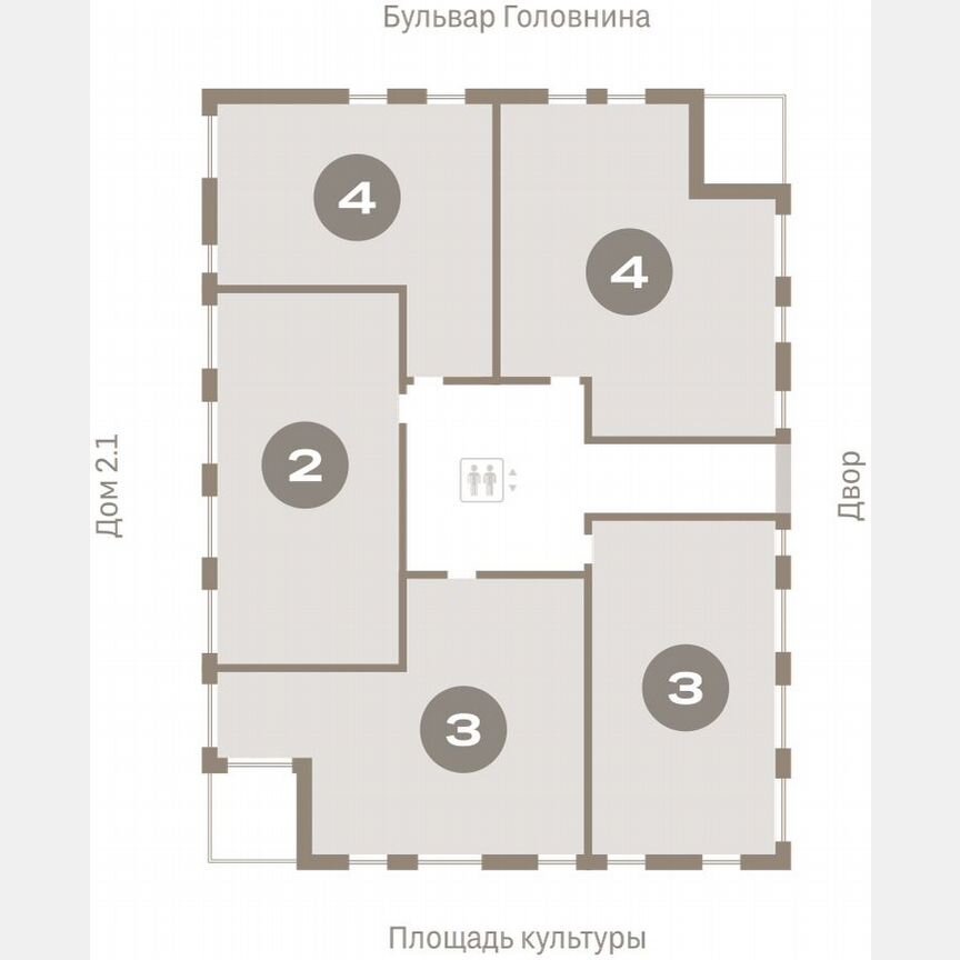 4-к. квартира, 167,6 м², 8/15 эт.