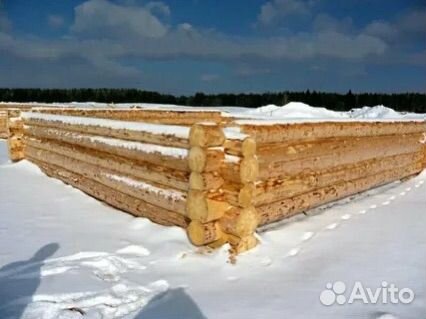 Сруб дом баня из зимнего леса с доставкой