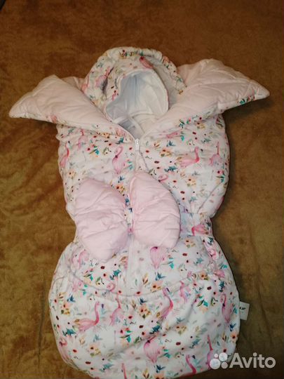 Конверт на выписку для девочки демисезонный