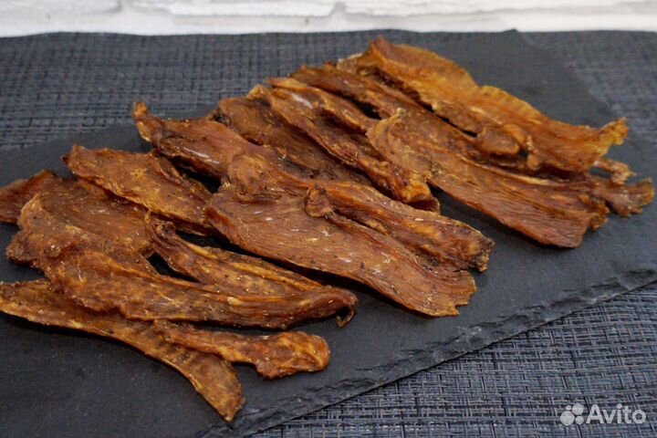 Копченное мясо перепела, курица, сушенное, джерки