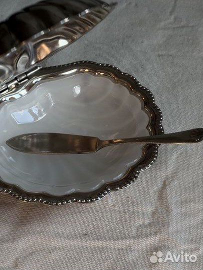 Икорница Ракушка винтаж Англия