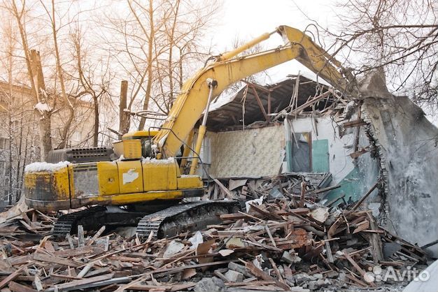 Вывоз мусора слом домов
