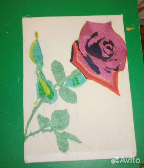 Готовая вышивка гладью