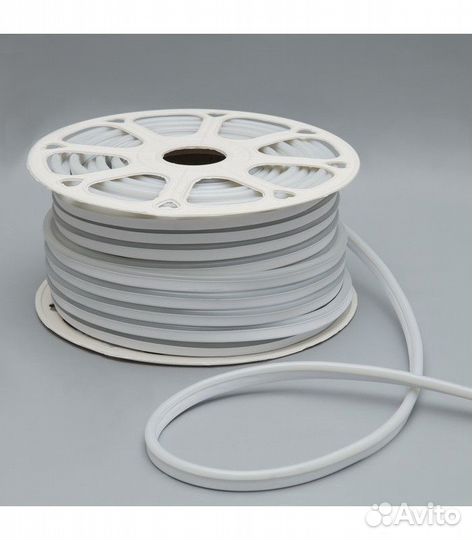 Гибкий неон 220В, 8 на 16, IP67. Синий