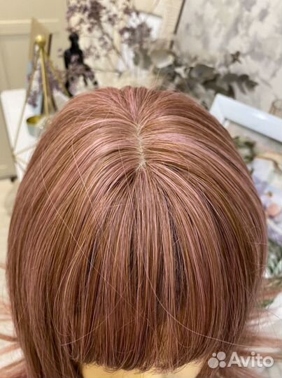 Парик новый розовый