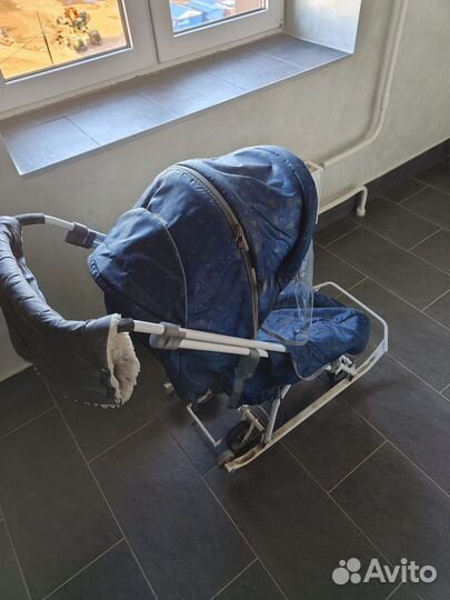 Санки-коляска Nika Наши детки 3-1К, северный