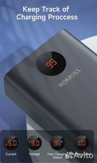 Power Bank внешний аккумулятор 30000 мАч 30W