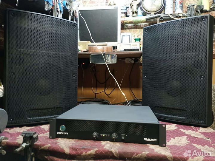 Усилитель и две колонки