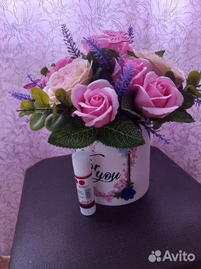 Букет цветов из мыла