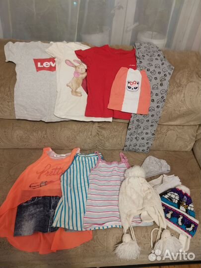 Детские вещи пакетом для девочек, 110 - 140