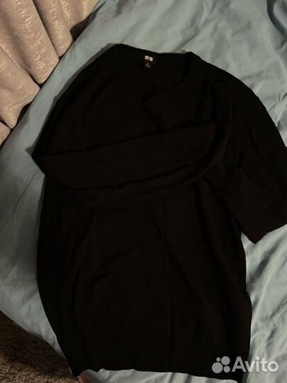 Uniqlo джемпер мужской из шерсти мериноса