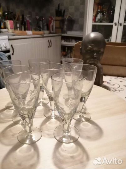 Винтаж СССР. Рюмочки хрусталь