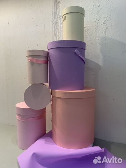 Растения, коробки для цветов, шляпные коробки