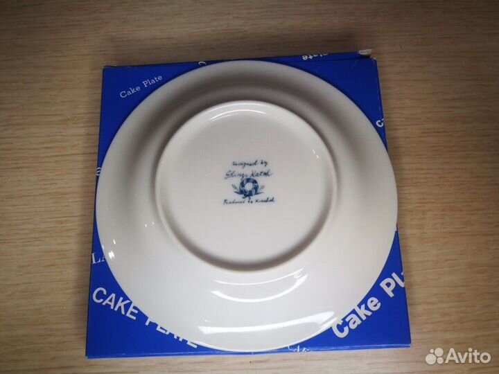 Фарфоровая тарелка. Рождество/Новый год. Винтаж