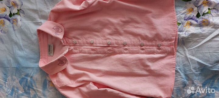 Рубашка микровельвет для девочки