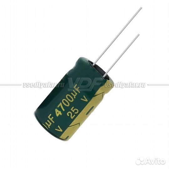 Конденсатор электролитический 25В-4700мкФ (4700uF