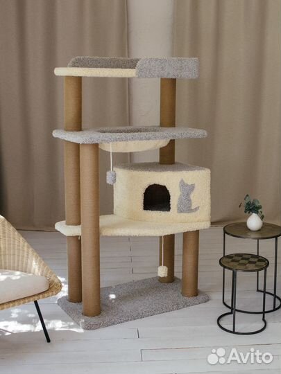 Когтеточки для кошки с лежанкой