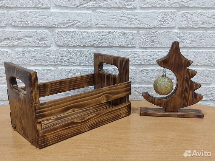 Деревянные ящики с ручками