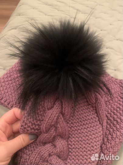 Комплект шапка и снуд