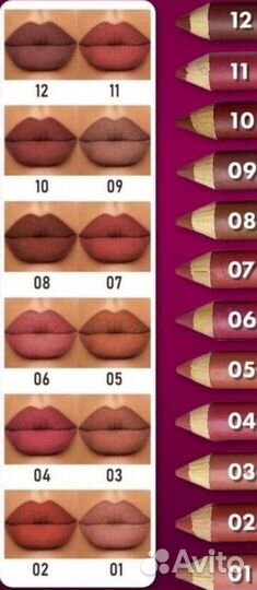 Карандаш для губ новые