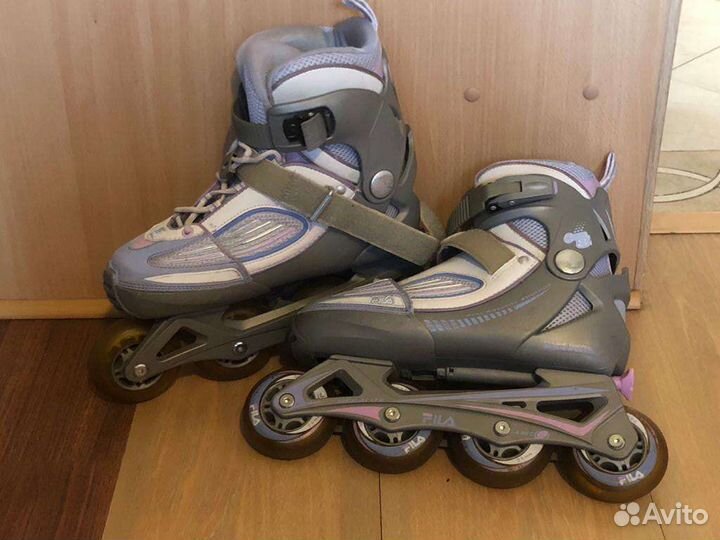 Роликовые коньки женские раздвижные р. 35-38