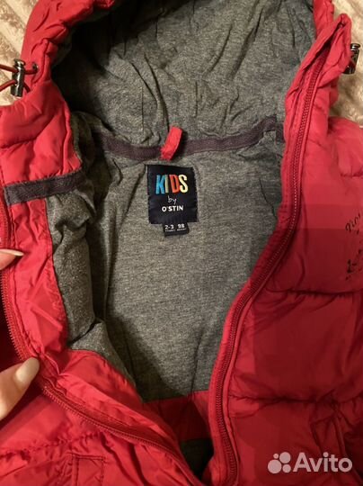 Пуховик для мальчика 98