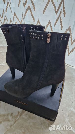 Зимние ботинки женские замша