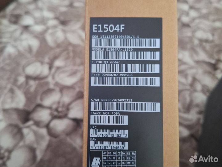 Ноутбук Asus vivobook E1504FA-L1529