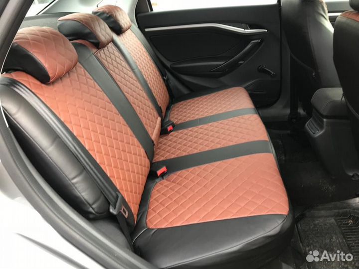 Чехлы из экокожи лада веста cross