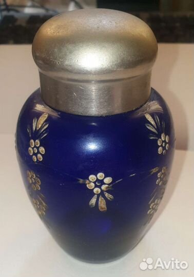 Флакон старый, красивая роспись, отличный